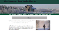 Desktop Screenshot of gamewardenmuseum.org